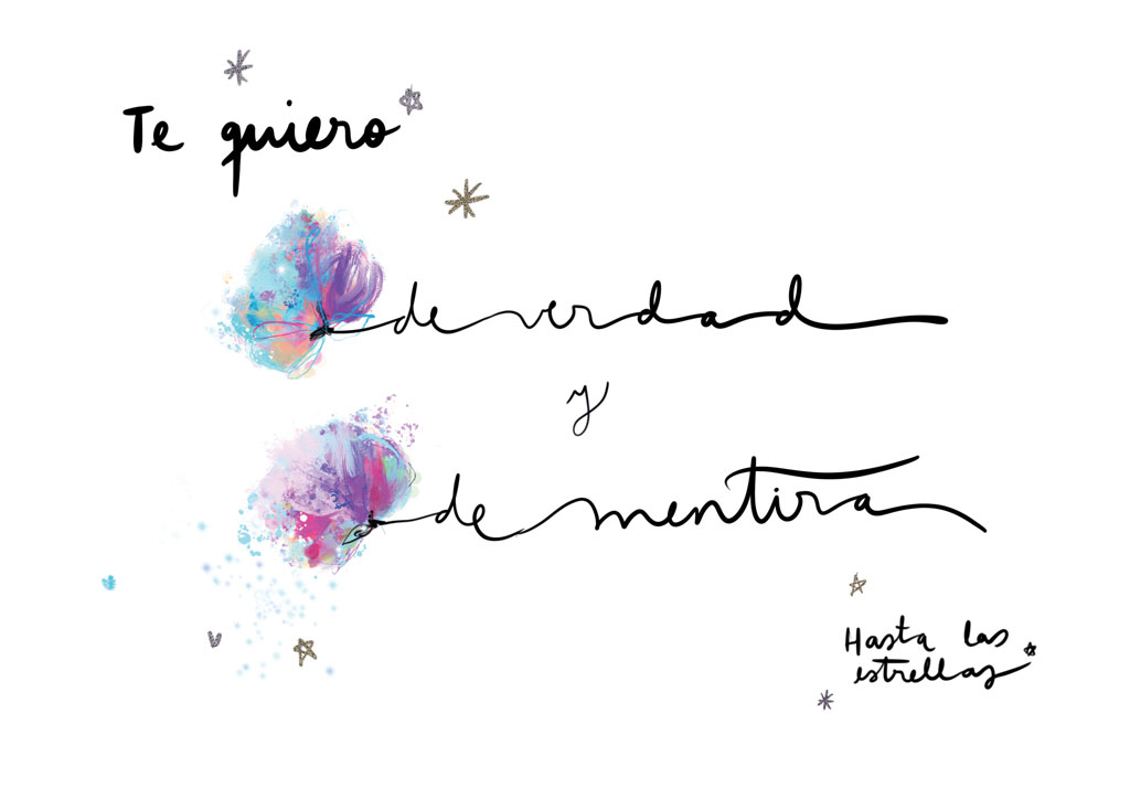 Taza Te quiero, de verdad y de mentira